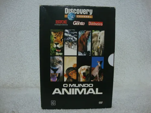 Box Com 04 Dvds Originais O Mundo Animal- Discovery Channel