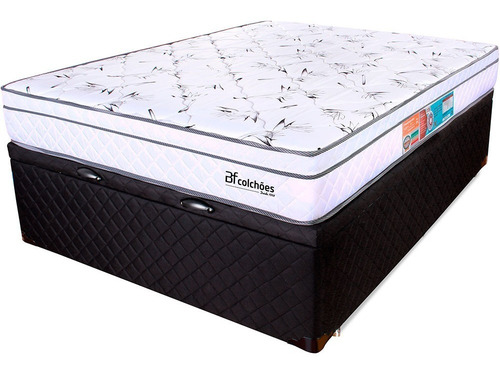 Cama Box Colchão Casal Molas Ensacadas Com Pillow + Box Baú