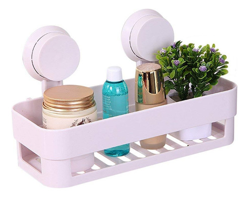 Organizador De Baño Repisa Ventosa Boccherini Hogar Jabon Color Multicolor