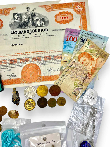 Orale Lote De Todo ( Billetes, Tokens, Monedas Collares Etc) (Usado)