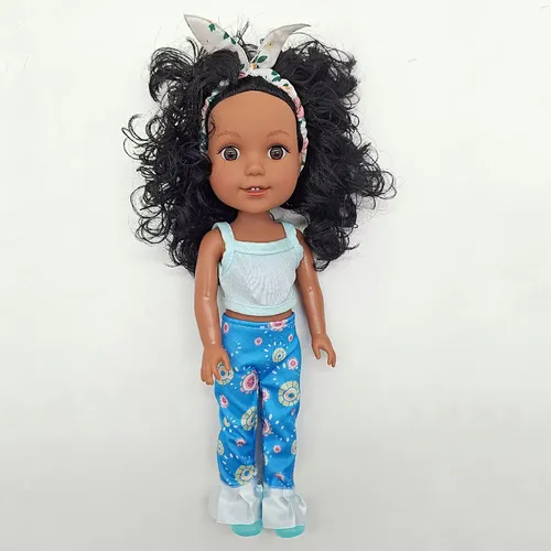 K Black Enamel Doll 12.6-inch Mini Black Enamel Doll Ch 6933