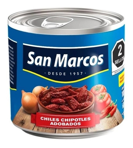 Chiles Chipotles San Marcos Adobados 100 Gr