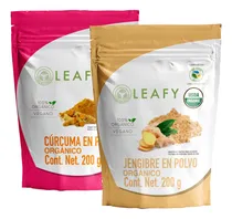 Comprar Kit Duo Jengibre Y Curcuma En Polvo Leafy Superfood Especias