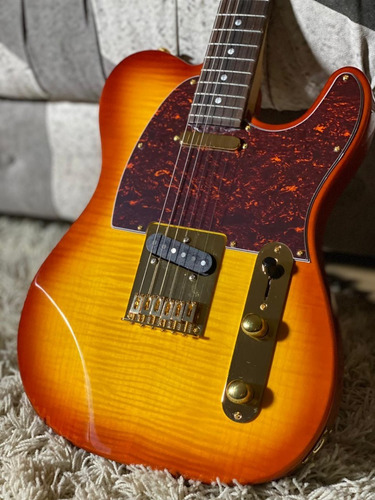 Imagem 7 de 7 de Guitarra Seizi Selection Katana Tele Cherry Sunburst Ltd Ed