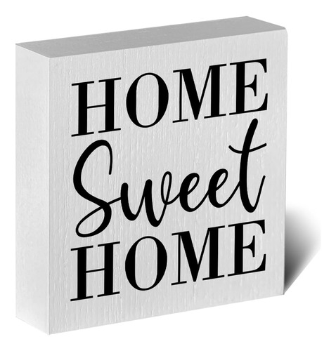 Home Sweet Home Artwork - Cartel De Madera Estilo Rustico De