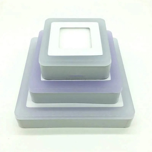 Foco Panel Plafón Led Bicolor Sobrepuesto 18w + 6w Cuadrado