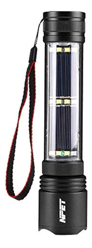 Npet T08-2 Linterna De Energía Solar Linterna De Coche Linte
