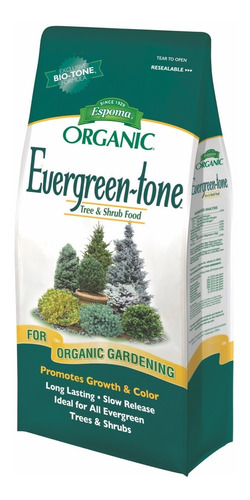 Abono Espoma Orgánico Evergreen-tone Arboles Y Arbusto 3.62k