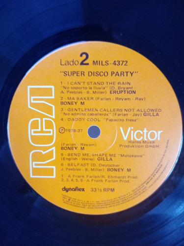 Lp - Super Disco Party - Varios Grupos - 1978 (Usado)