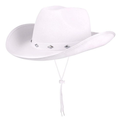 Justotry Sombrero Vaquera Blanco Mujer Sombreros Vaquero Ala