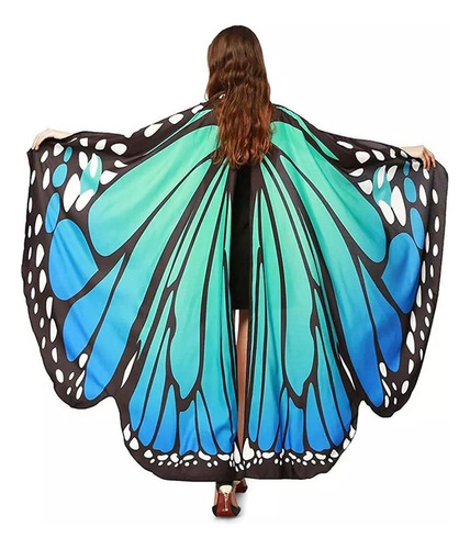 Disfraz De Alas De Mariposa For Mujer Adulta, Color Capa