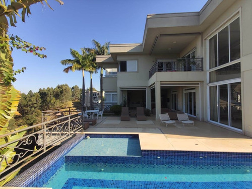Tamboré 10 | Casa Alto Padrão | Vista Para Reserva | Piscina Aquecida | Adega Climatizada | Sala De Ginástica | 4 Suítes - Cnc1199