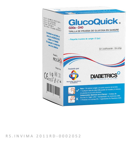 Tiras Reactivas Glucoquick X 50und
