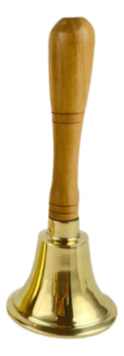 Campana De Mano De Latón Campana 7,7 Cm X 20,4 Cm