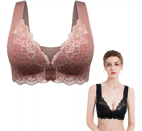 Sosten Dama Mayores Cierre Frontal 5d Shaping Push Up Bra