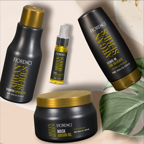 Imagem 5 de 9 de Kit Cronograma Capilar Restauração Argan Series Fiorenci