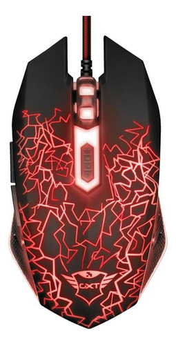 Kit Mouse e Mouse PAD para jogo Trust GXT 783 Izza preto