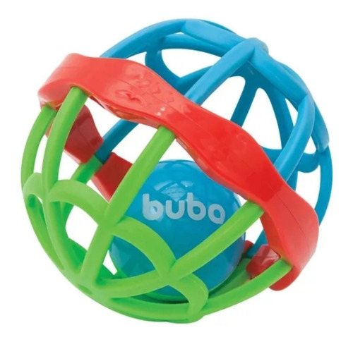 Brinquedo Bebe Baby Ball Cute Colors Sensorial Com Chocalho