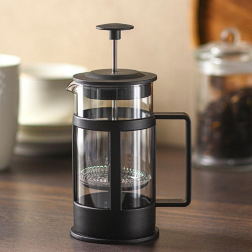 Cafeteira Prensa Francesa Cremeira 350 Ml Express Inox Vidro