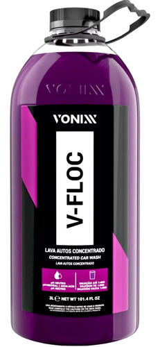 Shampoo Automotivo Lava Auto Concentrado V-floc 3l Vonixx 