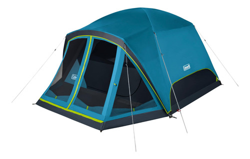 Carpa Skydome Oscura Para 4 A 6 Personas Impermeable Negro