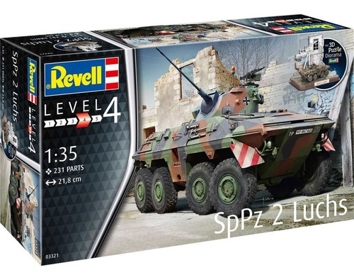 Sppz2 Luchs & 3d Puzzle Diorama By Revell # 3321    1/35
