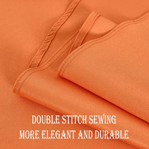 Mantel Redondo Naranja Impermeable Y Resistente A Manchas