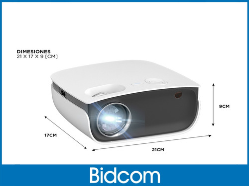 Imagen 7 de 10 de Mini Proyector Gadnic Full Hd 2800 Lumenes Wifi 120 Pulgadas