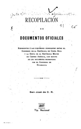 Libro: Recopilacion Documentos Oficiales (spanish Edition