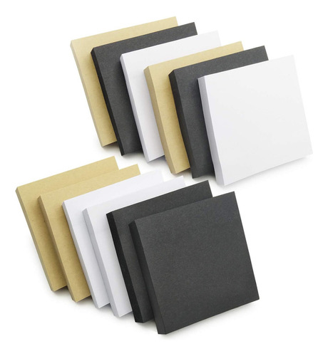 Sticky Notes 3 ×3 3 Colors, 12 Pads Self-stick Notes, 10 Ab
