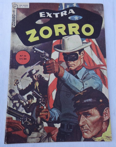 Zorro ( Extra ) Nº 41 - Os Cavalinhos Do Platô - 1965 - Ebal