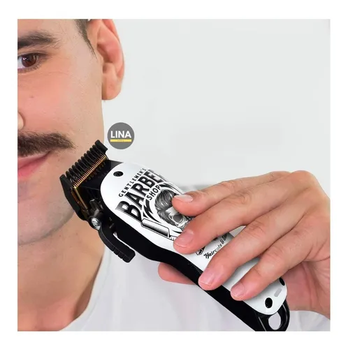 Comprar Cortadora de pelo profesional para hombres, recortador de barba  ajustable de 0,5-10mm, recortador de barba y bigote, Máquina para cortar  cabello recargable