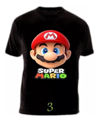 Camisetas Super Mario Bros Nintendo Algodón Exclusivas