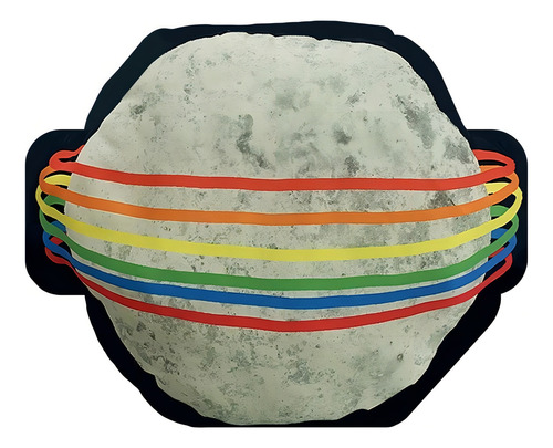Almofada Infantil Divertida Planeta Com Enchimento 48x41