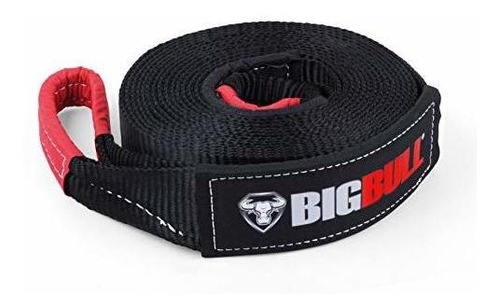 35,000lb Break Strength Free Drawstring Bag Included BIG BULL Recovery Tow Strap 3 x 30ft 