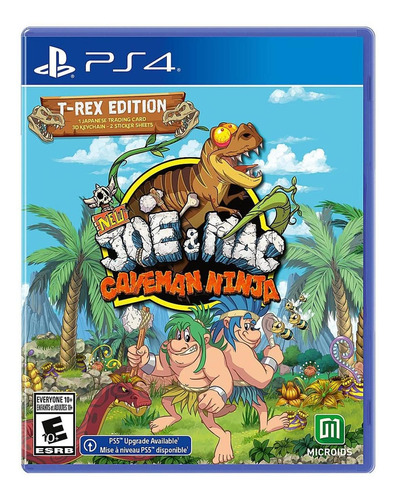 New Joe And Mac: Caveman Edition - T-rex Edition - Playstati
