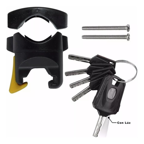 Imagen 3 de 7 de Candado Tipo U Onguard 8012 Para Bicicleta Con Soporte