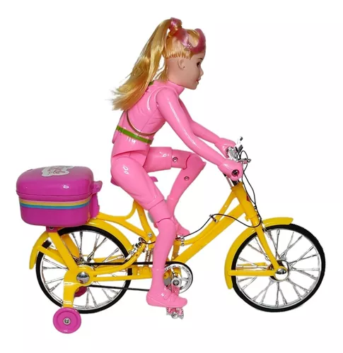 boneca ciclista barb com cachorros Barbie Bicicleta com Pets loira ou  morena Boneca Bicicleta A Pilha Com Luz E Som Anda Sozinha : :  Brinquedos e Jogos