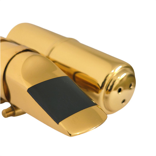 Boquilha Para Sax Soprano Metal Profissional Selmer N°6 Dourado