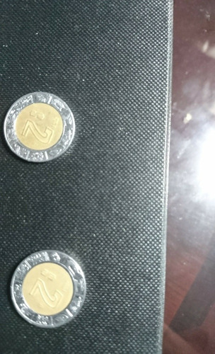 2 Monedas De Colección De Dos Pesos Extraordinaria De 2001