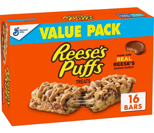 Reeses Puffs Breakfast - Barras De Golosinas Para Cereales,