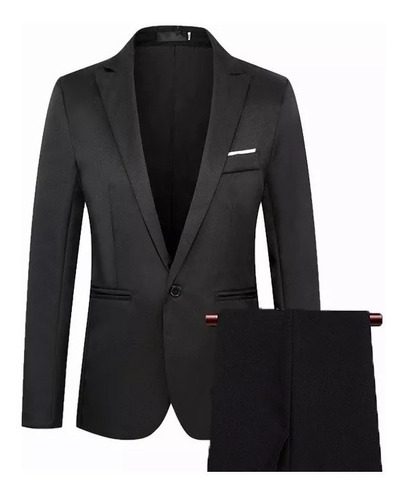 Traje Ajustado De Dos Piezas De Negocios Para Hombre