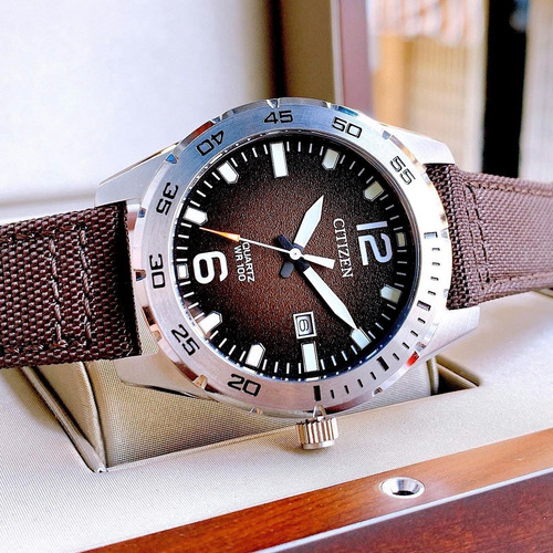 Imagen 5 de 6 de Citizen Quartz Brown Dial Military Bi1041-14x ..... Dcmstore