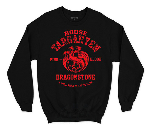 Buzo Game Of Thrones Targaryen (negro:) Ideas Mvd