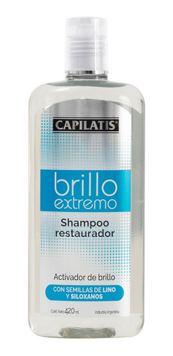 Imagen 1 de 1 de Capilatis Brillo Extremo Shampoo Restaurador X 420ml - Lino