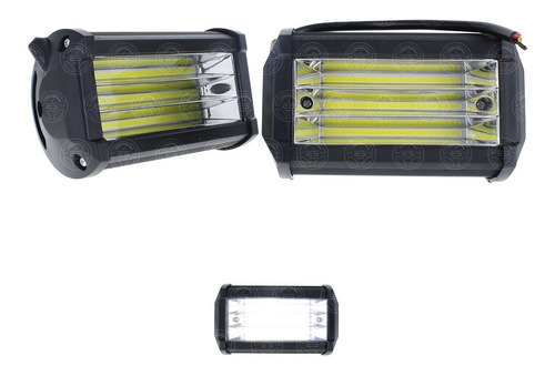 Par Faros Codigo 72 Led Cob Estrobo Auxiliar Auto Moto 4x4