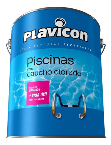 Plavicon Piscinas Pileta Caucho Clorado Premium 4 L