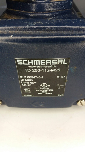 Imagem 2 de 6 de Chave Fim De Curso Schmersal Td250-11z-m25 Ip67 (1025)