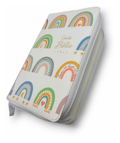 Imagen 3 de 10 de Biblia Reina Valera 1960 Letra Grande Manual Cierre Arcoiris