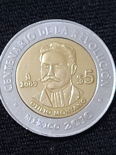 Moneda De $5.00 Mn, De Colecciónde Otilio Montaño